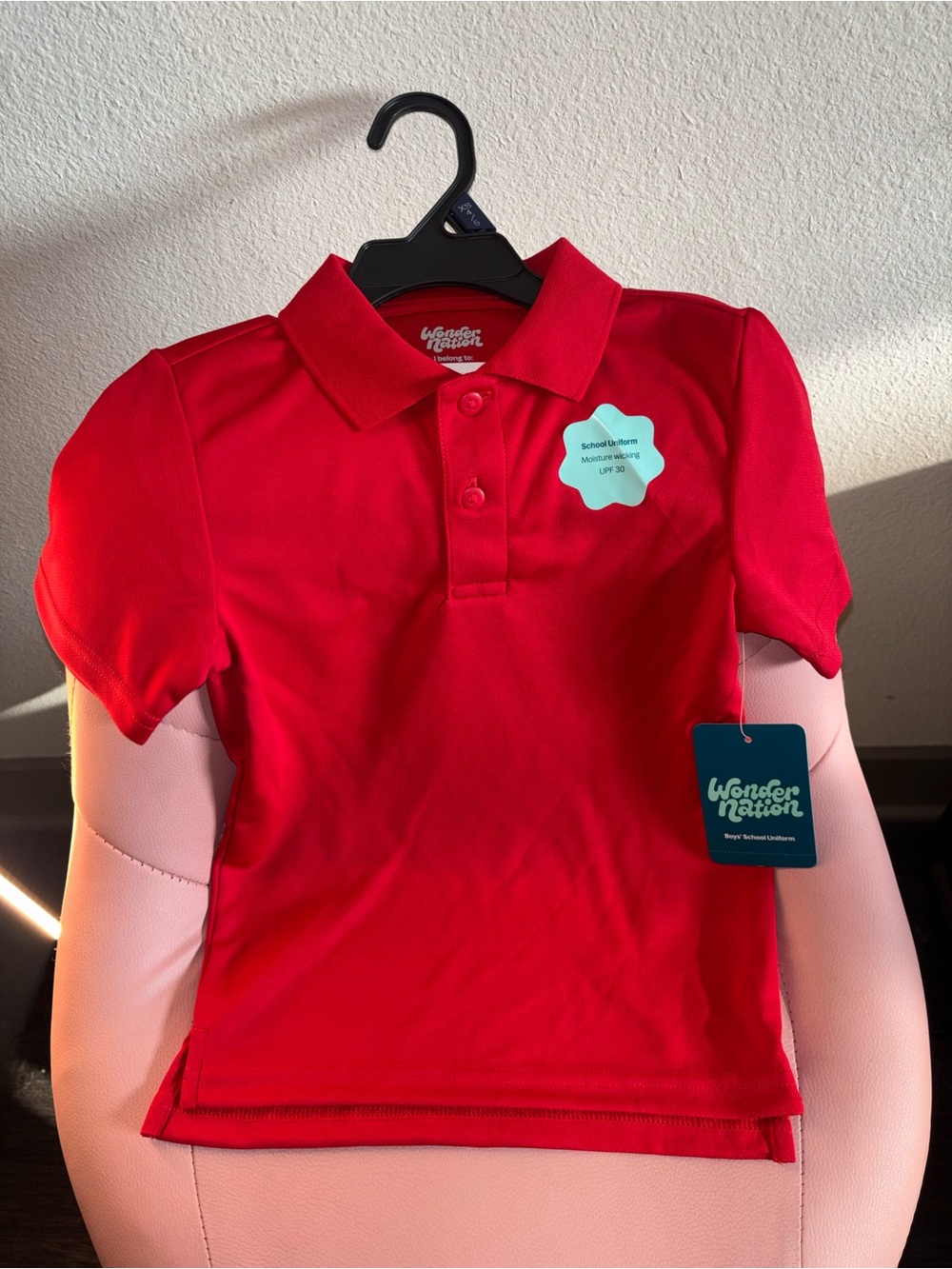 wonder nation Red Girls Polo Shirt